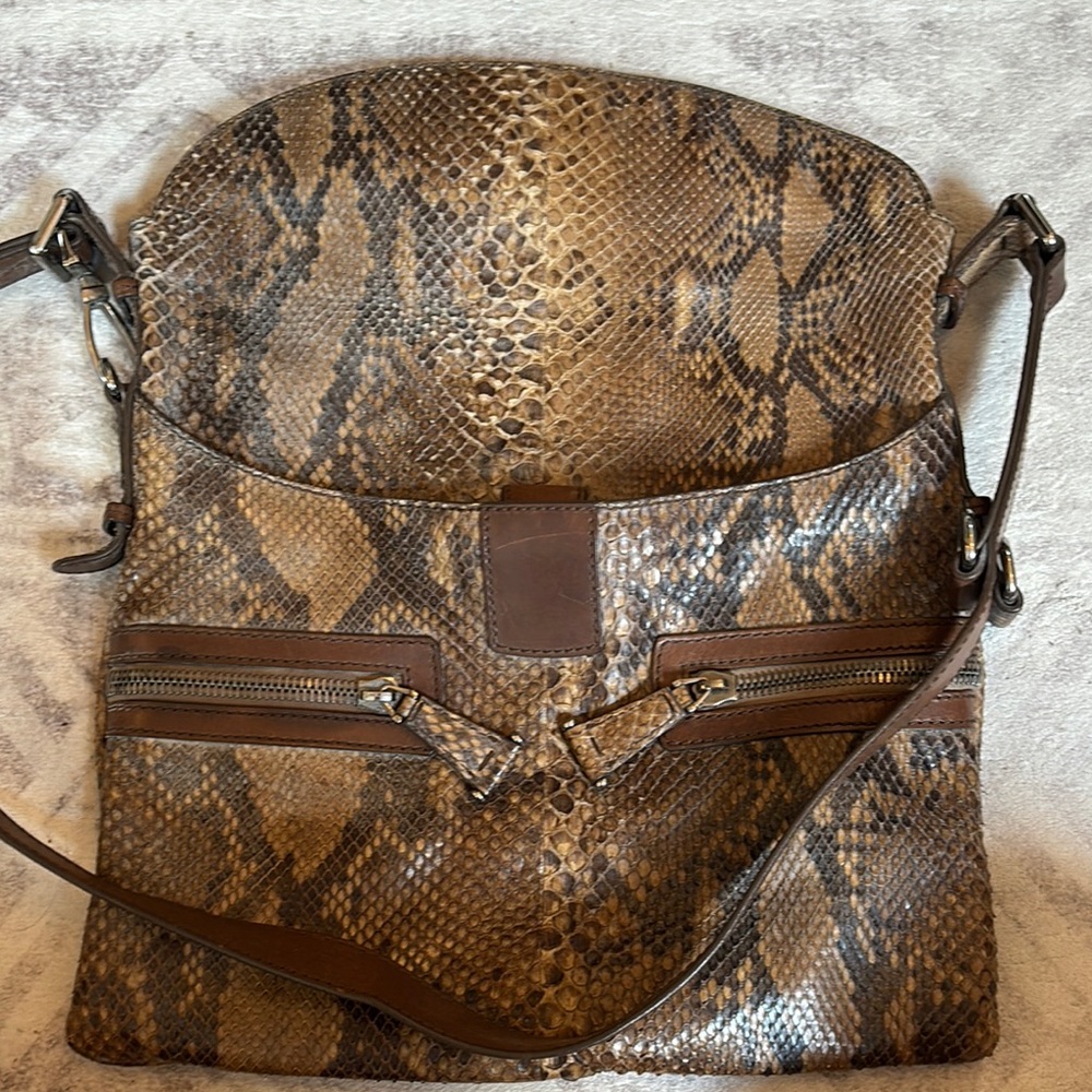 Authentic Python Large Crossbody Bag